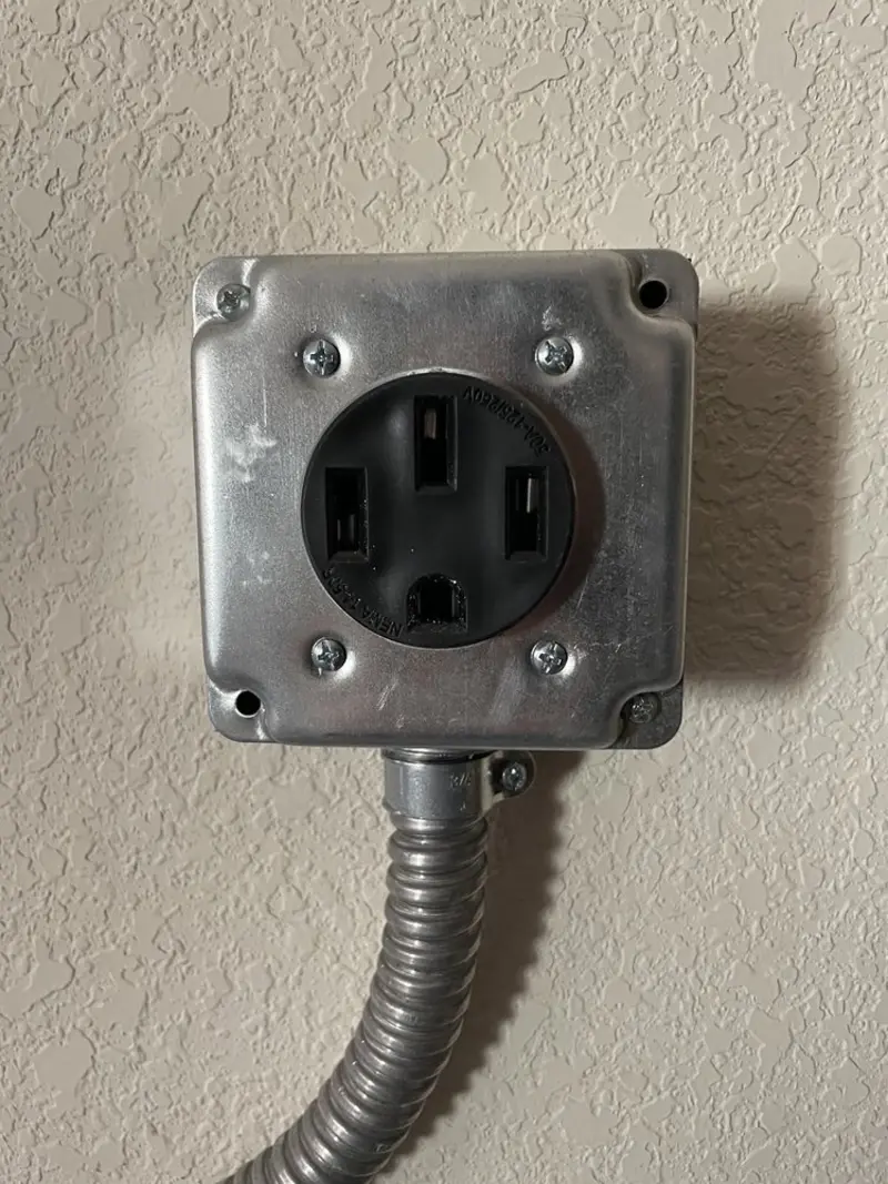 NEMA 14-50 outlet installed for Electrical Panel Upgrade in Alexandria